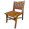 Image 1 : Mid-Century Modern Woven Leather Dining Chair - RV $495