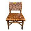 Image 2 : Mid-Century Modern Woven Leather Dining Chair - RV $495