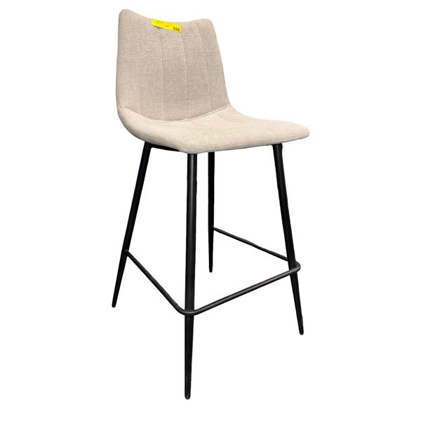 Moe's Modern Channel Stitch Fabric Counter Stool