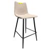 Image 1 : Moe's Modern Channel Stitch Fabric Counter Stool