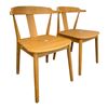 Image 1 : Set of 2 Mid-Century Modern Oak Dining Chairs