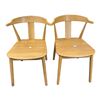 Image 2 : Set of 2 Mid-Century Modern Oak Dining Chairs