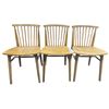 Image 2 : Set of 3 Article Modern Spindle Back Oak Dining Chairs