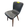 Image 1 : Article Mid-Century Modern Style Black Leather Dining Chair