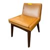 Image 1 : Article Mid-Century Modern Style Tan Leather Dining Chair