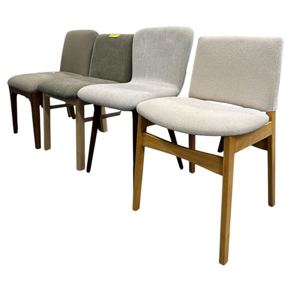 Set of 4 Article Assorted Contemporary Chairs