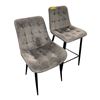 Image 1 : 2pc assorted velvet chairs