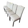 Image 1 : Set of 6 Pink City Imports Cardiff Modern High Back Textured Fabric Dining Chairs RV $395 each