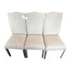 Image 2 : Set of 6 Pink City Imports Cardiff Modern High Back Textured Fabric Dining Chairs RV $395 each