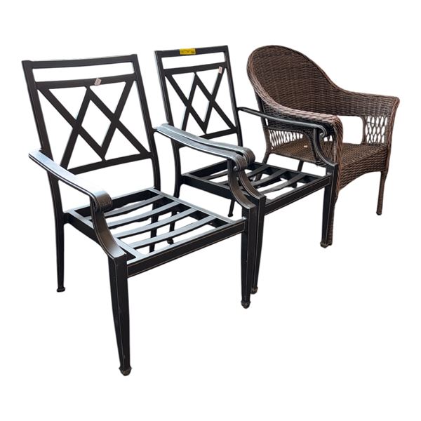 3pc assorted chairs