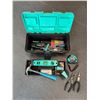Image 3 : BNIB - 4 Sets of Amazon Basics 150-Piece Household Tool Set with Storage Box, Teal