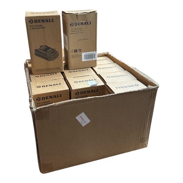 BNIB - Set of 12 - Denali 20V Lithium-Ion 2.0Ah Rechargeable Battery Pack