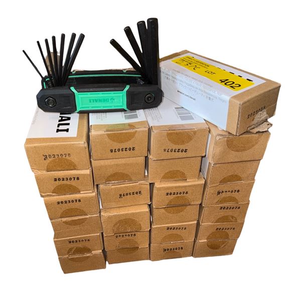 BNIB - Set of 25 - Denali Folding Heavy Duty Hex Key Set, Black