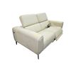 Image 2 : Urban Living Modern Leather Power Reclining Loveseat with adjustable headrest