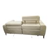 Image 3 : Urban Living Modern Leather Power Reclining Loveseat with adjustable headrest