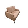 Image 2 : Urban Living Tan Leather Loveseat - approx. 57in