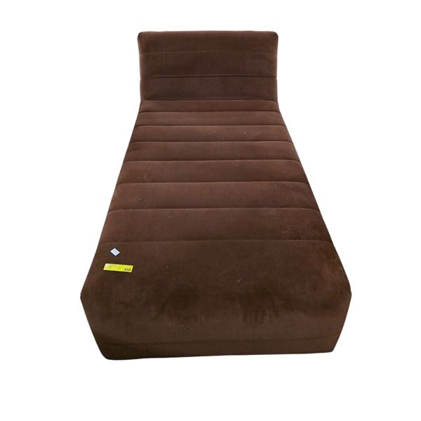 Moe's Brown Velvet Modular Chaise Lounge - approx. 66in L