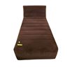 Image 1 : Moe's Brown Velvet Modular Chaise Lounge - approx. 66in L