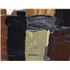 Image 2 : Modern Abstract Mixed-Media Figural Collage Wall Painting on Canvas Signed Bertol - approx. 36 1/2in