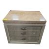 Image 1 : 3-Drawer Dresser with Stone-Look Top (30x19x27)