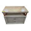 Image 1 : 3-Drawer Dresser with Stone-Look Top (30x19x27)