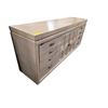 Image 2 : Large Dresser/Credenza with Centre Cabinet and 8 Drawers (76x19x33)