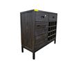 Image 2 : Rustic Bar Cabinet with Wine Rack (39x14x33.5)