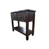 Image 3 : Accent Side Table with Carved Drawer Front and Lower Shelf (34x14x30.5)