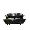 Image 4 : Accent Side Table with Carved Drawer Front and Lower Shelf (34x14x30.5)