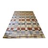 Image 2 : Flat-Weave Kilim-Style Area Rug - Geometric Block Pattern