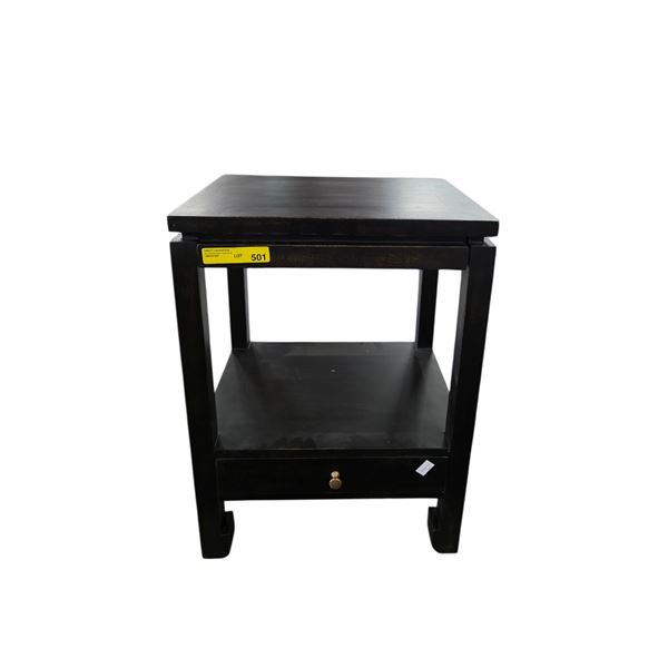 Single Drawer Wood Endtable (15x20x27)