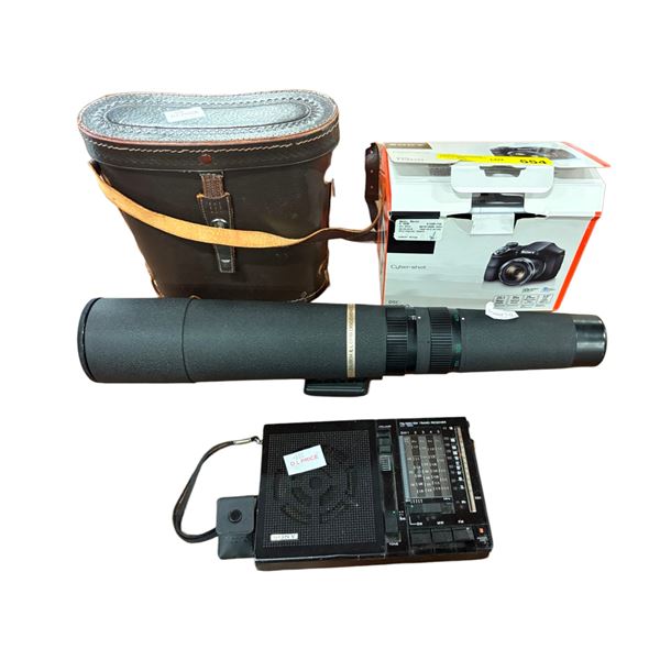 Sony Cyber-shot DSC-H300 Digital Camera, Bausch & Lomb Discoverer Spotting Scope with Case, and Sony