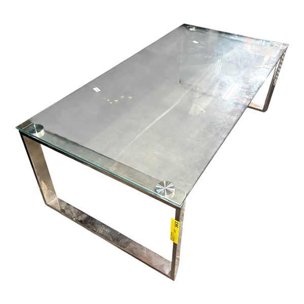 Glass Coffee Table (47.5x24x16)