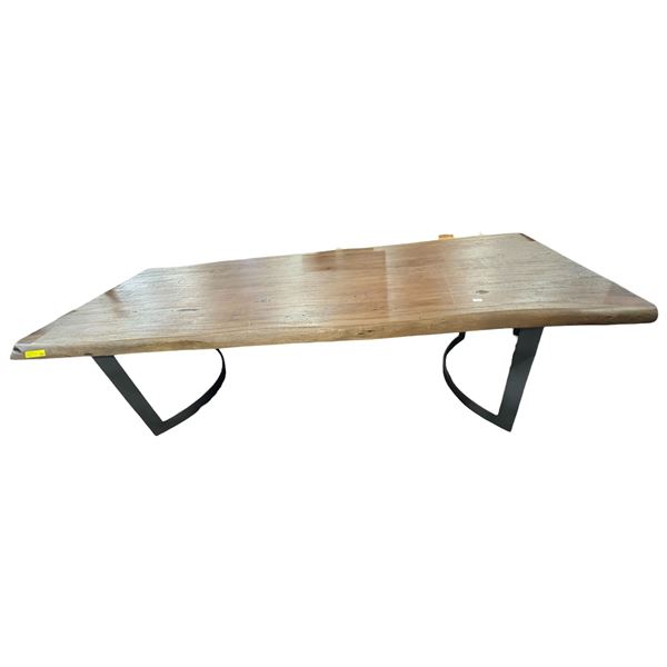 Large Woodtop Dining Table