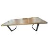 Image 1 : Large Woodtop Dining Table