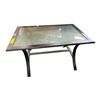 Image 1 : Glass Top Patio Table w/Metal Frame
