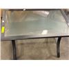 Image 2 : Glass Top Patio Table w/Metal Frame