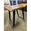 Image 2 : Wood Top Table w/Metal Frame (24x21x24)