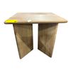 Image 1 : Modern Concrete Triangular Side Table with Slab Legs (24x20x23.5)