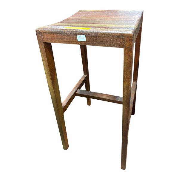 Wood Stool (30in H)