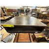 Image 3 : Black Wood Top C-Shape Side Table (18.5x14.5x26.5)