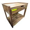 Image 1 : Wood Single Drawer Nightstand (24x16x19.5)