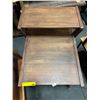 Image 3 : Mid-Century Modern Two-Tier Wood Side Table (20x29x25)