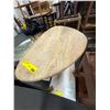 Image 2 : Organic Wood Top Side Table (26 DIA x 23.5)