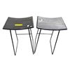 Image 1 : Group of 2 Black Bar Stools
