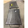 Image 2 : Group of 2 Black Bar Stools