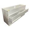 Image 1 : White 2-Tier Open Shelf Unit (19x60x30)