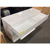 Image 3 : White 2-Tier Open Shelf Unit (19x60x30)