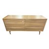 Image 2 : Modern Oak 6-Drawer Double Dresser (63x19x32.5)