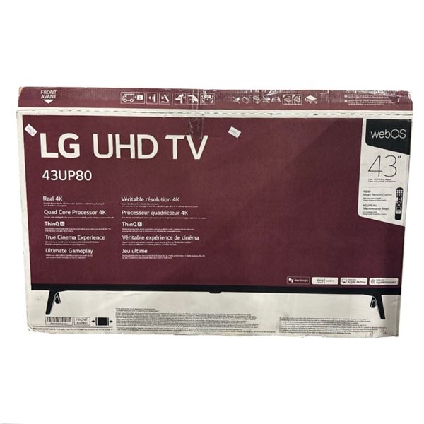 LG UHD TV 43" Model - 43UP80 (Open Box)